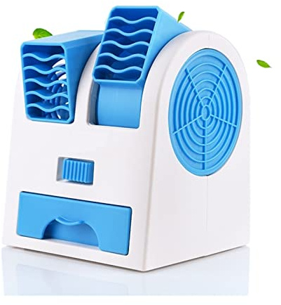 Usb Mini Fläkt Luftkylare Bordsfläkt Luftkonditionering Luftfuktare Renare Kylfläktar For Hemmakontor Bärbar Tyst Elektrisk Kyl Ner Snabbt(Sky Blue)