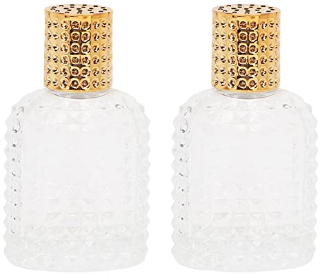 Gonetre 2 St 50 Ml Glas Parfym Atomizer Flaska, Påfyllningsbara Tomma Klara