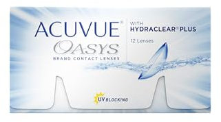 ACUVUE OASYS con tecnologia HYDRACLEAR PLUS - Lenti a contatto quindicinali - Protezione UV;-2.75 diottrie; BC 8.8; DIA 14.00; 12 lenti
