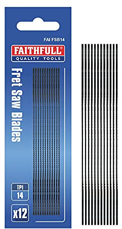 Faithfull - Laubsägeblätter (Packung 12) 14 TPI - FAIFSB14