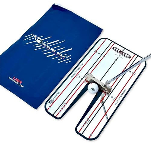EyeLine Golf Clásico Alfombrilla de práctica de Golf, Unisex, Original Version, Classic Putting Mirror