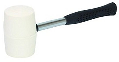 Cabeza blanca mazo de goma 65 mm martillo con mango de goma (l19294)