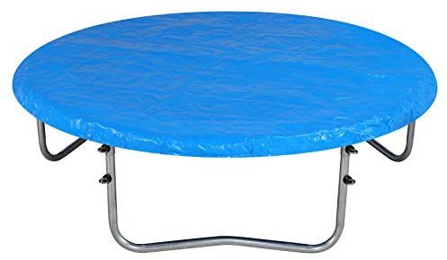 Monzana Bâche de Protection pour Trampoline Ø 366 cm Bleu Housse en PE résistante aux UV Pluie Neige Soleil