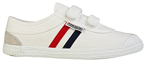 Kawasaki Unisex retro sko med kardborreband låg-topp sneakers, 1002 vit, 5,5 UK