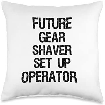 Future Gear Shaver Set Up Operator Throw Pillow