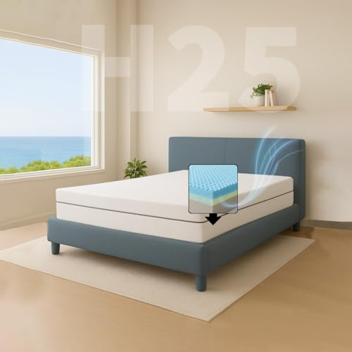 Comfy Line - Materasso Matrimoniale 160x190 in Memory Foam h 25 cm. A 7 Zone Differenziate Ortopedico. Rivestimento Policot Fresco e Traspirante. Made in Italy 100%
