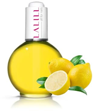 LALILL Olio Cuticole 75ml al Limone - Cura Nutriente per Cuticole - Vegan - Con Pipetta - Per Manicure e Nail SPA