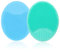 Baby Bath Brush, 2 Pack Baby Cradle Cap Brush, Silicone Massage Brush, Silicone Scrubbers Exfoliator Brush, Baby Skin Scrubbers Essential for Dry Skin, Cradle Cap and Eczema, Blue & Green