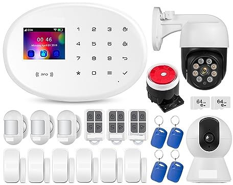 Système de sécurité domestique, Système d'alarme de sécurité domestique 4G, panneau tactile, application Tuya, télécommande, vie intelligente, GSM, anti-cambriolage