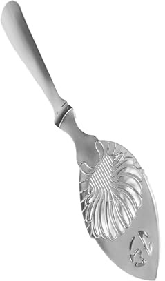 Jeffergarden Dricka Skedar 1pc 304 Absinthe Spoon Absinthe Rostfritt Stål Unik Design Cocktail Bar Glas Kopp Dricksfilter Malma Sked (Lövsked)