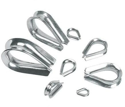 Occhielli Della Fune 100 pezzi 304 Morsetti di protezione for funi metalliche in acciaio inossidabile M2 M3 M4 M5 M6 M8 Rigging Ancoraggio Linea Redancia Morsetto ad anello Anello di filo(M4)
