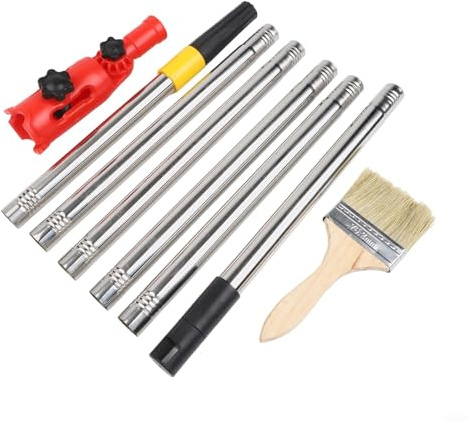 Set di rulli estensibili da 1 7 m con supporto multi angolo e 6 sezioni per dipingere soffitti, pareti, angoli e superfici interne