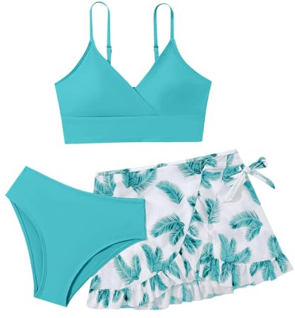 Bikinis Niña Bikini 12 Años Menstrual Bañador Bañadores 10 Trikini Adolescente Chica Deportivo 14 9 8 6 Traje De Baño 7 Braga Adolescentes 5 11 Top 3 Culetin 13 Menstruales Micro MiniVerde,11-12 años