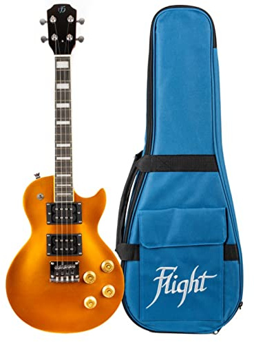 Flight Centurion Vintage Burst Solid Body Electric Ukulele - Gold top