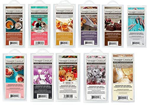 Yankee Candle - Fondant de cire parfumé, Cubes de cire parfumée, jusqu'à 8 heures de parfum, Lot de 3 x 18 cubes de cire, Blanc
