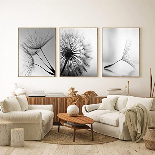TROYSINC Set di 3 poster di design da parete, senza cornice, stampa su tela, poster artistici in bianco e nero, per decorazione del soggiorno (30 x 40 cm)