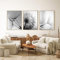 TROYSINC 3er Set Design-Poster Wandbilder, Pusteblume Ohne Rahmen Wandbild Print Bilder, Leinwand Kunstposter Schwarz und weiß Pusteblume für Wohnzimmer Deko (30x40cm)