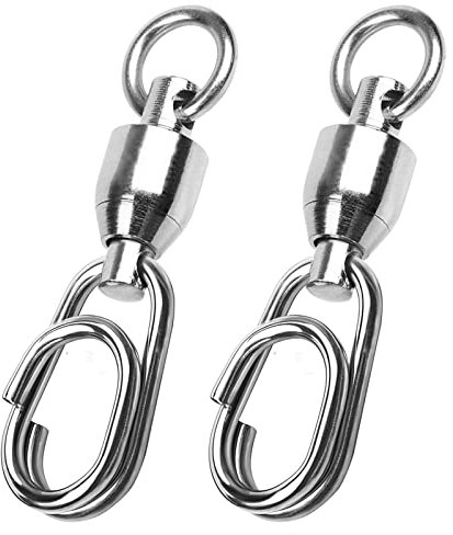 9Tong Kugellager Set Angeln Wirbel Snaps Rolling Kugellager Wirbel Angeln Snaps Lock Salzwasser Angeln Snaps Wirbel 25pcs 30lbs