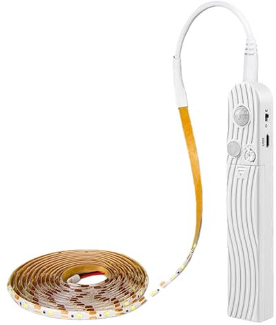 Onlynery Lampes sous Le lit avec détecteur de Mouvement, Veilleuse Intelligente, 2 Modes d'éclairage et minuterie d'arrêt Automatique, veilleuse Intelligente pour Armoire, Mur, échelle et Couloir.