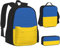 JBYJBX Flagge der Ukraine Druck Büchertasche Mittagessen Tasche Federmäppchen 3 in 1 Rucksäcke Set Rucksack, Schwarz, Einheitsgröße, Schwarz, Einheitsgröße, Schwarz , Einheitsgröße