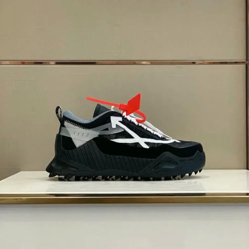 SLJYM Sneakers in Gomma Traspirante Bianche Casual alla Moda Sportive da Uomo e da Donna con Suola Spessa, Altezza Aumentata, Stile Coppia Freccia