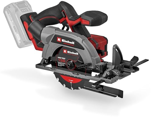 La sega circolare manuale Einhell Professional TP-CS 18/136-C Li BL - Solo Power X-Change (18 V, lama Ø 136 mm, Brushless, profondità di taglio 51 mm, installazione senza attrezzi, batteria esclusa)