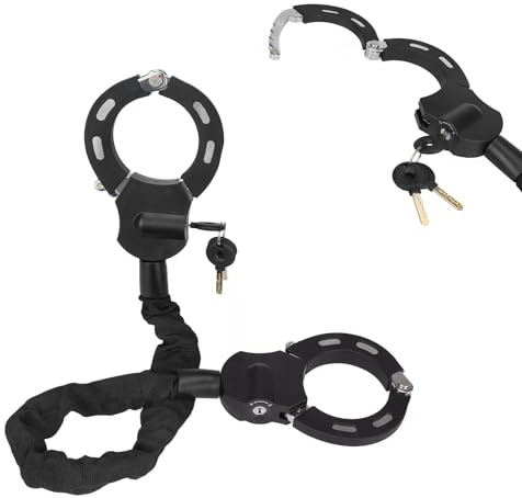 Heavy Duty E Scooter Lock with 3 Keys, 35inch Electric Handcuff Bike Locks, Resistant High Security Motorcycle Lock, Anti-Theft Locks for Bicycle, Mountain Bikes, Baby Stroller, Scooters