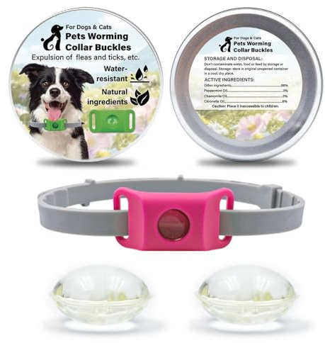 Aquality Pets Collier Antiparasitaire, Anti - Puces Et Tiques pour Chien Et Chat (Rose)