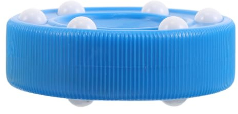 Kichvoe Balle D'entraînement de Hockey à roulettes en PP Bleu, Conception Roller Puck pour Meilleur Contrôle, pour Entraînements et Matchs de Hockey sur Glace