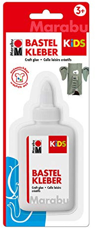 Marabu 0315005000002 - Colla per bambini a base d'acqua, colla adatta ai bambini per tutti i lavori di bricolage, colla universale, colla liquida, lavabile, 100 ml