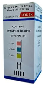 URS-3K Strisce Reattive per Analisi delle Urine, 100 Strisce