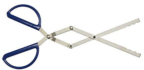 SNAWEN Pinzas de Fuego para agarrar Pinzas para Chimenea de Madera Horno Herramientas para Barbacoa alicates Herramientas para fogatas para Acampar Pinzas para leña Herramientas Plegables