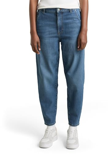 TOM TAILOR Denim 1030939 Barrel Mom Fit Jean vintage Femme ,10119 - Used Mid Stone Blue Denim ,XL