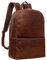 STILORD 'Chicago' Business Backpack Genuine Leather Laptop Backpack in Stylish Vintage Look Leather Backpack Men Ladies Backpack with Laptop Compartment Unisex, Colour:Sonora - Cognac