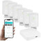 FONTASTIC Heizkörperthermostat elektronisch, Thermostat Heizung digital mit LED-Display, Heizungsthermostat smart WLAN Thermostat per App steuerbar, Heizkörperregler (6er Set)