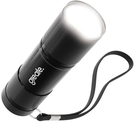 greate LED Taschenlampe klein & hell für Handtasche inkl. Batterien - Aluminium Mini Taschenlampe batteriebetrieben mit 175 Lumen - Kleine Taschenlampe Kinder & Erwachsene - Torch Light, Flashlight