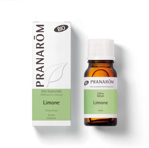 Pranarôm - Olio Essenziale di Limone Bio - 100% Puro e Naturale - Aiuto Naturale per la Digestione e il Benessere Intestinale - Uso Alimentare e Diffusione - 10 ml
