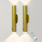 HARPER LIVING Gold Battery Operated Wall Lights with Motion Sensor, Rechargeable Wall Lamp Indoor, Dimmable & 3 Colours, LED Wall Sconce Lights for Living Room Bedroom Hallway Power Cut, (Set of 2)