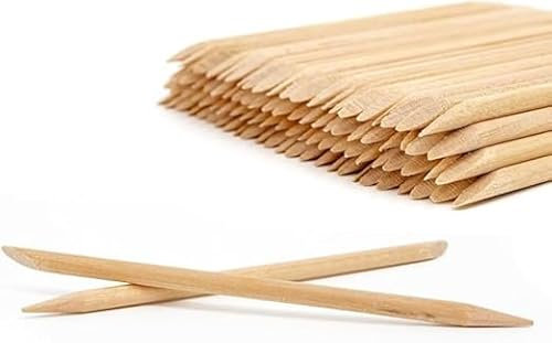 GOOD STUFF Confezione da 16 Bastoncini in Legno per Rimozione Cuticole e Nail Art - Lunghezza 16 cm - Doppia Punta per Spingere e Rimuovere Le Cuticole e Applicare Decorazioni