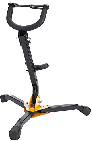 ZenithAur Saxophonständer Alto, Tenor Metall verstellbarer und klappbarer Stativständer Saxophonzubehör