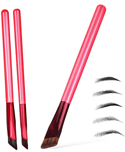 VALICLUD 3pièces Kit de Pinceaux à Sourcils Professionnels pour Maquillage des Sourcils et Définition des Cils Outil de Beauté Précis et Facile à Utiliser