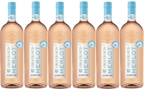 Grand Sud - Merlot rosé sans alcool, frais et fruité (6 x 1 L)