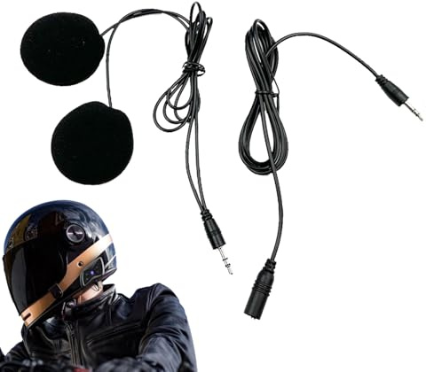 Zunetsutock In-Ear motorcykelhögtalare – lätta hörlurar med högt ljud, perfekt för sport och fritid | Hjälmsystem för motorcyklister, berg, skidåkning, snowboard, exc