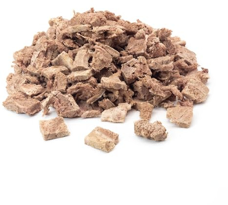 Carne di agnello liofilizzata per cani e gatti, 100% carne di agnello puro, senza additivi, snack premium o ingrediente barf (50 g)