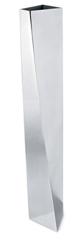 Alessi Crevasse ZH01 - Vaso per Fiori di Design in Acciaio Inox, Lucido