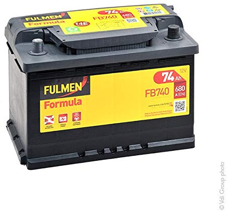 Fulmen - Batterie voiture FB740 12V 74Ah 680A - Batterie(s) - 574012068 ; E