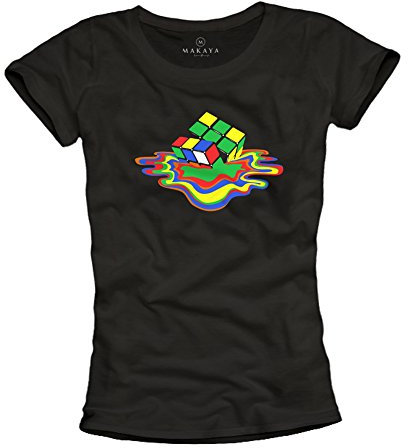 Sheldon Zauberwürfel T-Shirt - Lustige Tshirts Geschenke Theory - schwarz Größe M