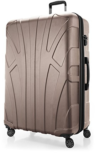 Suitline Maleta rígida giratoria, Trolley, 4 rudeas, ABS extremista Ligero, TSA, 85 cm, 160 litros, Dorado
