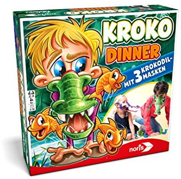 noris 606011756 Kroko Dinner, Party- und Geschicklichkeitsspiel