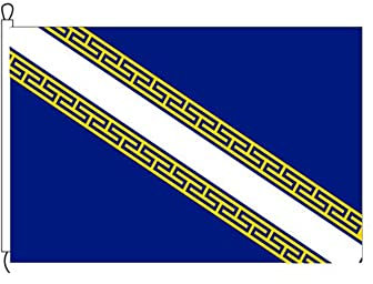 Stormflag Drapeau Champagne-Ardennes Province France 50x75cm Tricot de chaîne with Chaîne de polyester à double couture